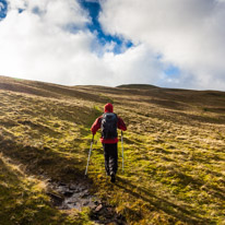 Brecon - 22 November 2014 / Jess walking hard uphill