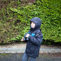 Henley-on-Thames - 25 January 2015 / Oscar with his binoculars