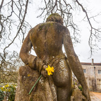 Mottisfont Abbey - 29 March 2015 / Statue in Mottisfont Abbey