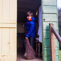 Mottisfont Abbey - 12 March 2016 / Alana doing some tidying up!!?