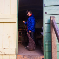 Mottisfont Abbey - 12 March 2016 / Oscar doing some tidying up??