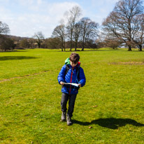 Hinton Ampner - 27 March 2016 / Oscar following the map