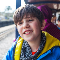 Exbury Garden - 02 April 2016 / Oscar in the train