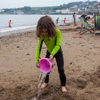 Swanage - 07 May 2016 / Alana emptying the sea