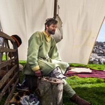 Corfe Castle - 08 May 2016 / He talked about tools, battles...