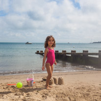 Swanage - 31 August 2016 / Alana on the beach of Swanage