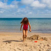 Swanage - 31 August 2016 / Alana on the beach of Swanage