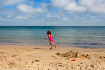 Swanage - 31 August 2016 / Alana on the beach of Swanage