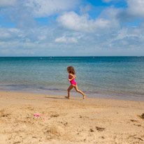 Swanage - 31 August 2016 / Alana on the beach of Swanage