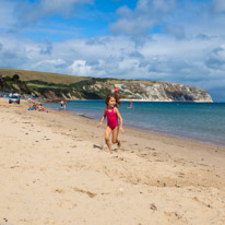 Swanage - 31 August 2016 / Alana on the beach of Swanage