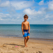 Swanage - 31 August 2016 / Oscar at the beach