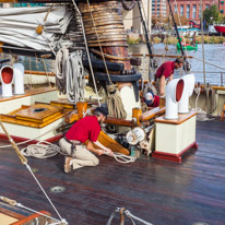 Baltimore - 06 November 2016 / Amazing old sailing boat in Baltimore harbour