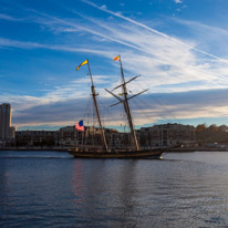 Baltimore - 06 November 2016 / Amazing old sailing boat in Baltimore harbour