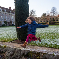 Mottisfont Abbey - 21 January 2017 / Alana jumping like mad