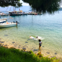 Perigiali - 20 August 2017 / Alana and Oscar couldn't wait to get into the water