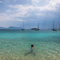 Varko - 21 August 2017 / Oscar swimming in Varko... What a place