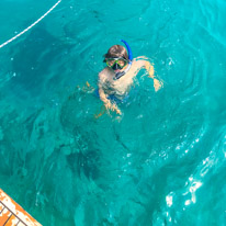 Varko - 21 August 2017 / Oscar swimming around the boat