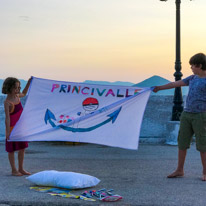Palairos - 21 August 2017 / I am so proud of this flag... our family sailing flag which we will take in more adventure in the future...