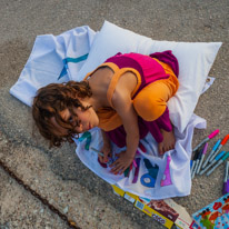 Palairos - 21 August 2017 / Alana colouring the flag