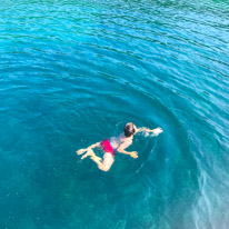 Kalamos - 23 August 2017 / Oscar jumping from the boat...