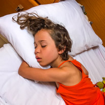 Kalamos - 25 August 2017 / My beautiful Alana sleeping in the boat