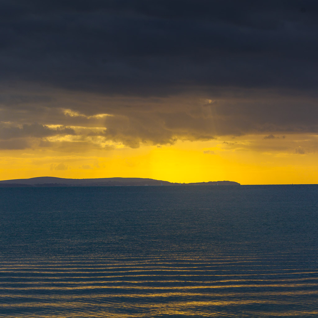 Sunset over the Solent