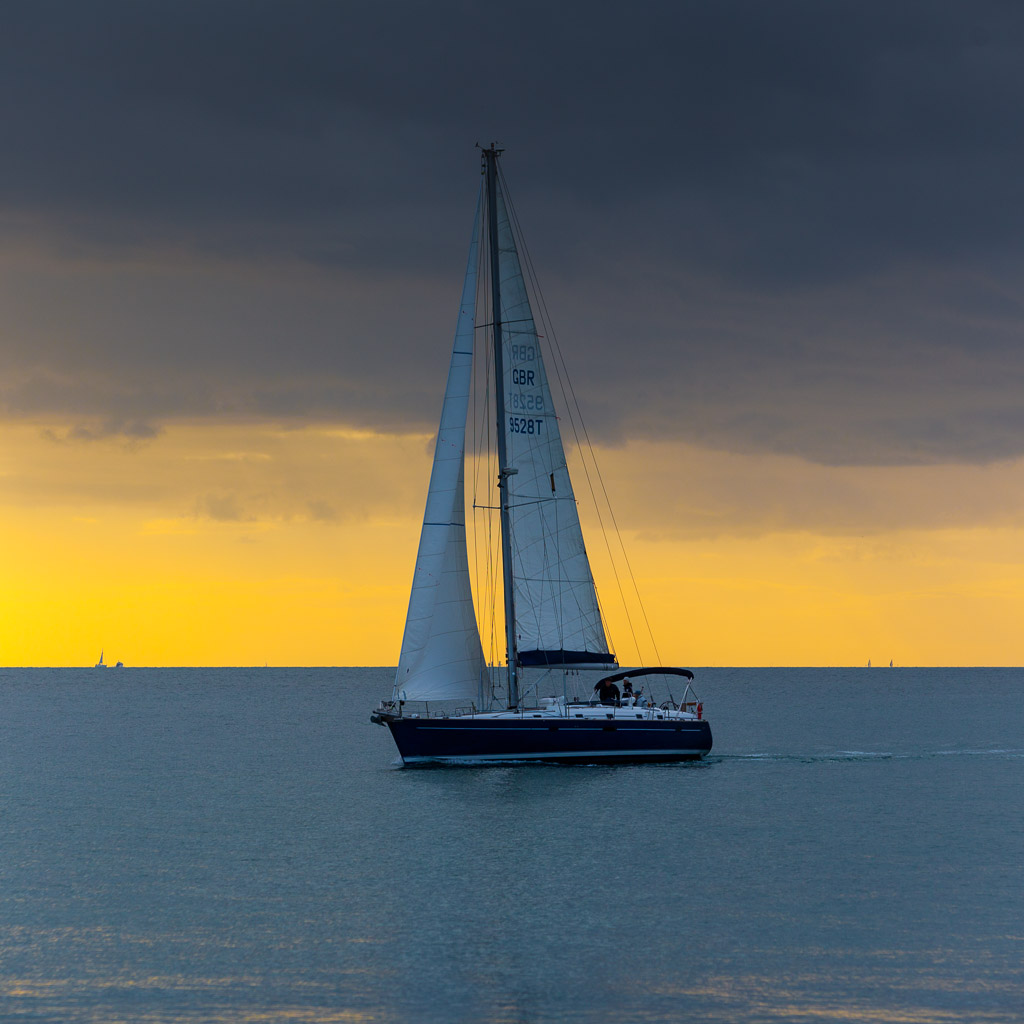 Sunset over the Solent