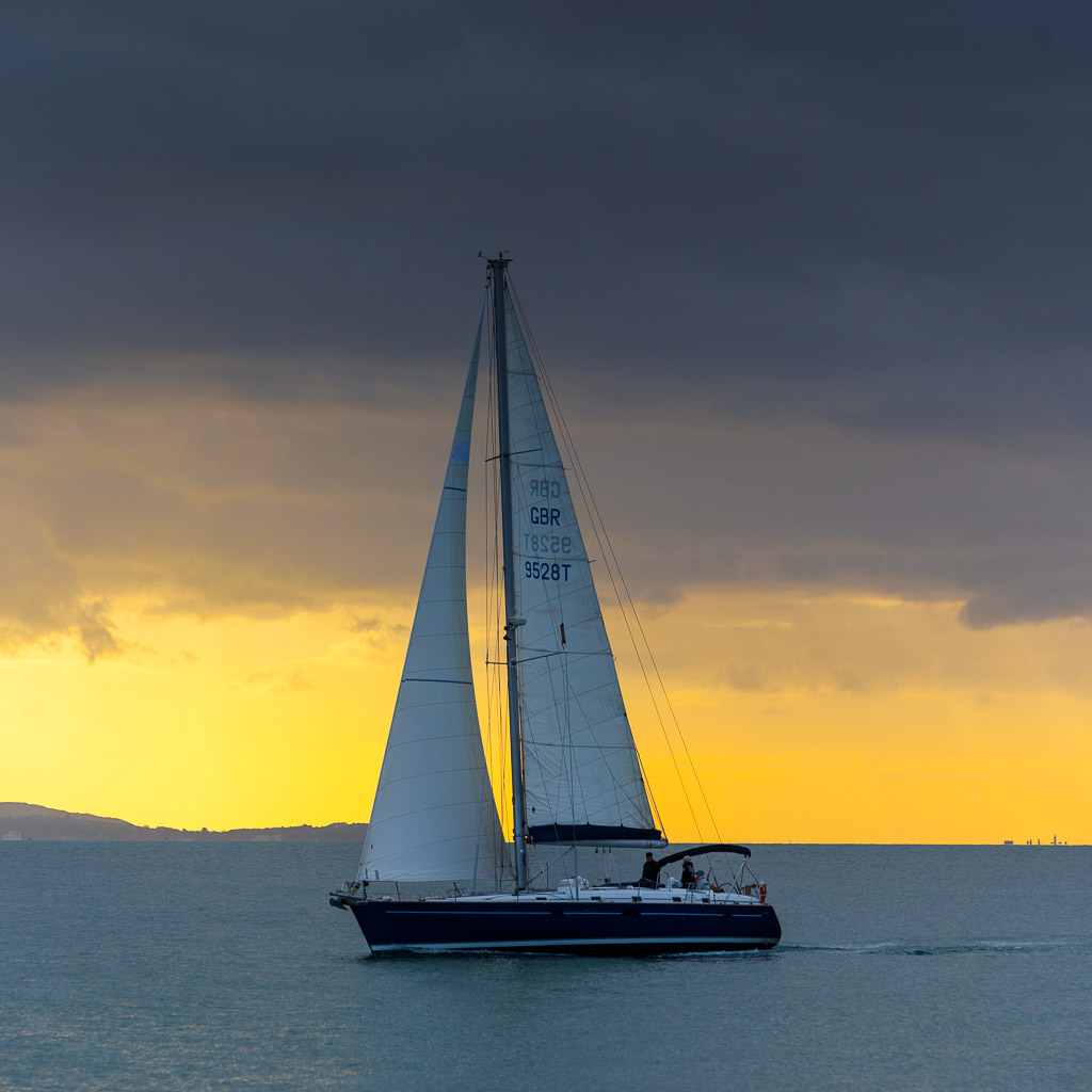 Sunset over the Solent