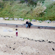 Us three by the sea, Oscar flying the drone