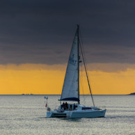 Sunset over the Solent