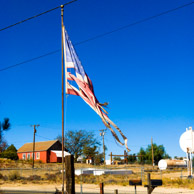 Anza in California. Interesting flag