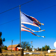 Anza in California. Interesting flag