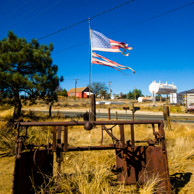 Anza in California. Interesting flag